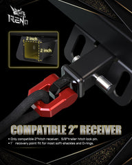 RENO 2in receiver mounted on a vehicle ready for off-road use.