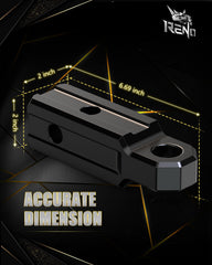 RENO 7075 aluminum CNC detail demonstrates precision and rust resistance.