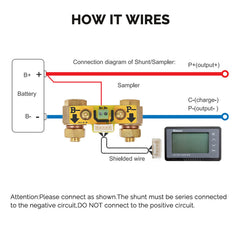 Renogy installation view shows simple shunt mounting and tidy wiring