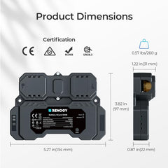 Renogy Battery Shunt 300 delivers high-precision current readings for accurate monitoring.