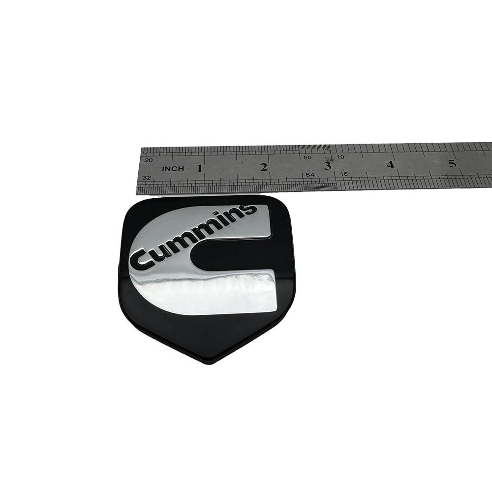 Strong adhesive back enables easy, tool-free installation on the front grille.