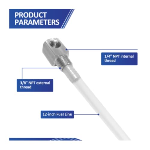 REPLACEMENTKITS.COM brass barb adapter with 1/8-inch NPT thread for flexible connections