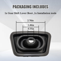 Repustor gear shift boot shields Ram interior from debris and wear.
