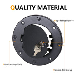 RERPRO gas cap cover installation with screws for Jeep Wrangler TJ