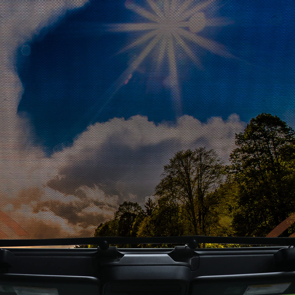 RERPRO sunshade travel-ready and easy to remove