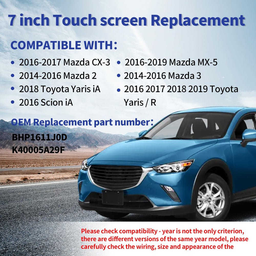 RESNAVSCREN Mazda CX-3 OEM display replacement provides precise fit