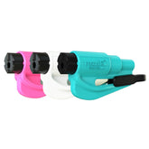 RESQME 2-in-1 emergency keychain tool in compact vehicle safety design