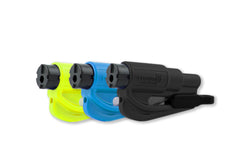 RESQME emergency keychain tool, 2-in-1 on-keychain, quick entrapment response.