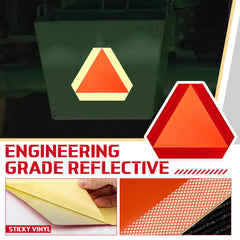 Resurhang sign uses reflective vinyl for visibility in low light.