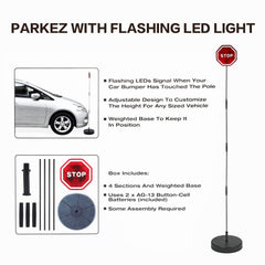 Reswish adjustable-height parking sign adapts to different vehicle heights.