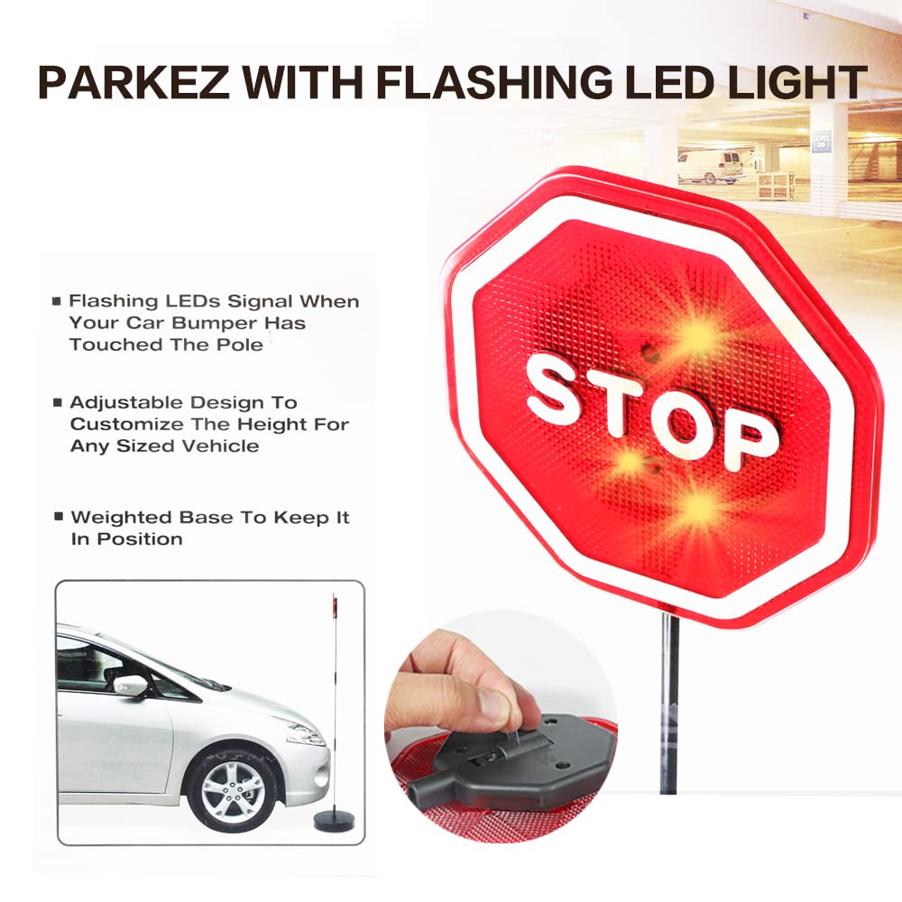 Reswish flashing warning stop sign helps avoid bumps in the driveway.