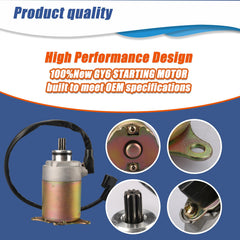 Retepif GY6 starter motor installed on ATV demonstrates broad compatibility.