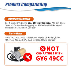 Retepif GY6 starter relay solenoid for quick engagement and reliable starts.