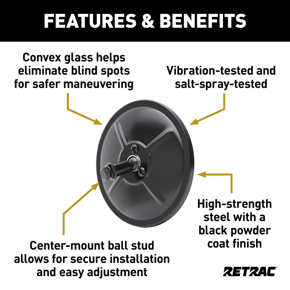 RETRAC vibration-resistant design reduces shake on long highway drives.