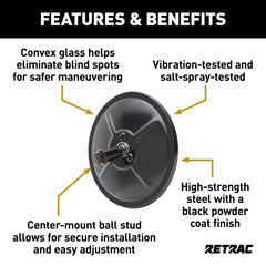 RETRAC vibration-resistant design reduces shake on long highway drives.