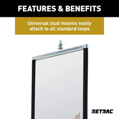 RETRAC 610301 polished finish adds bright accent to the truck exterior