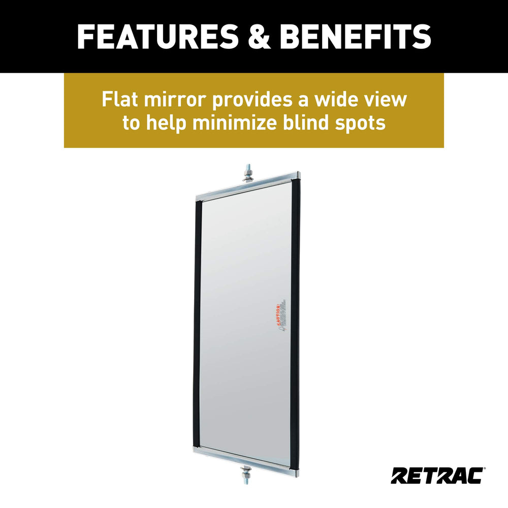 RETRAC 610301 universal stud mount confirming compatibility with standard mirror loops