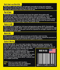 Retro-Brite Sole Brite packaging shows the 16oz bottle for home use.