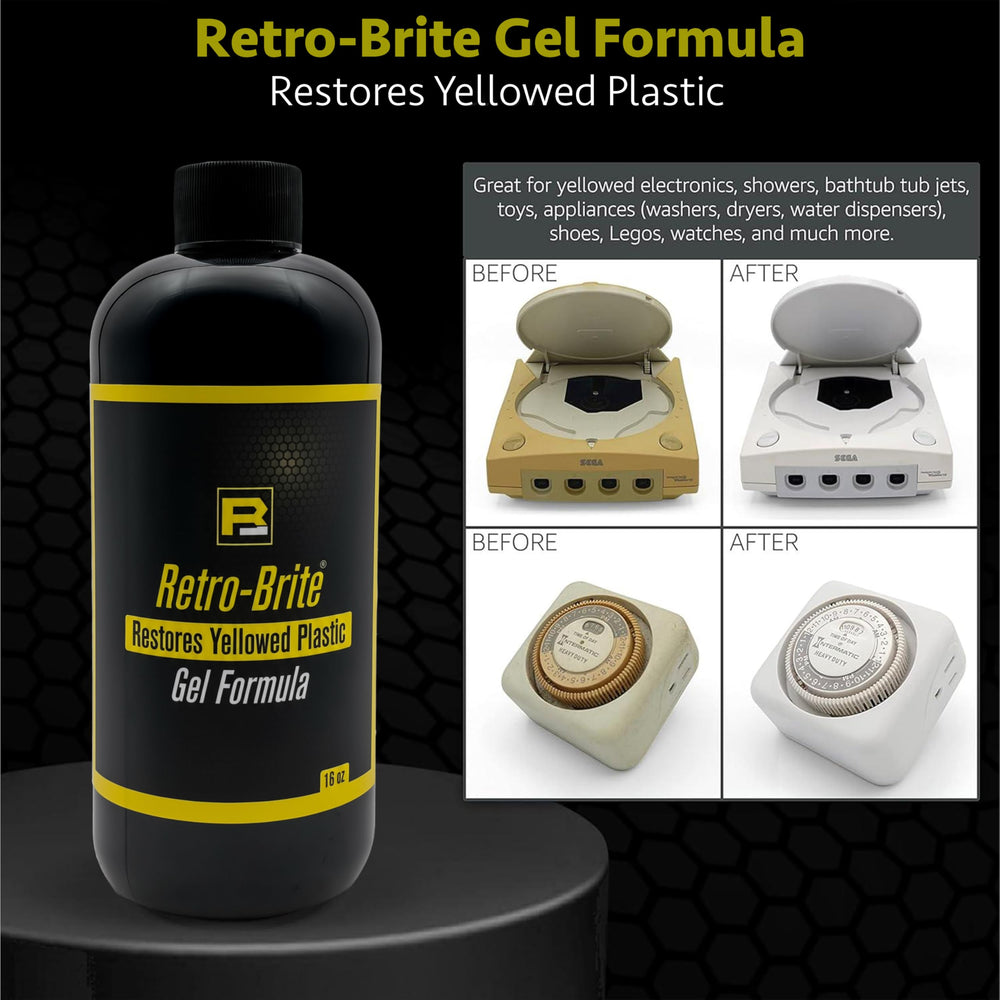 Retro-Brite Sole Brite demonstrates the 3-step process before exposure.