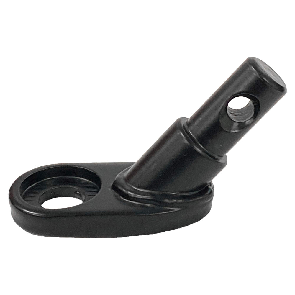 Retrospec rover trailer coupler attachment on rear axle for secure towing.