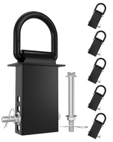 RETRUE 6pcs stake pocket D-ring set with security nut for secure loads