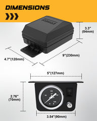 RETRUE complete airbag suspension installation kit with hardware and fittings.