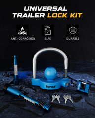 RETRUE dual hitch pin lock 1/2 inch for versatile compatibility.