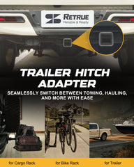 RETRUE heavy-duty design offers stable towing for trailers and cargo loads.
