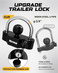 RETRUE keyed-alike keys pack enabling three locks to share the same keys.