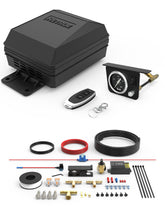 RETRUE onboard air compressor kit front view for universal truck airbag suspension.