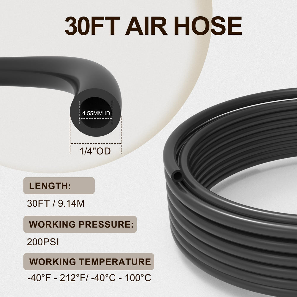 RETRUE quarter-inch DOT elbow fittings provide easy, secure quick-connects.