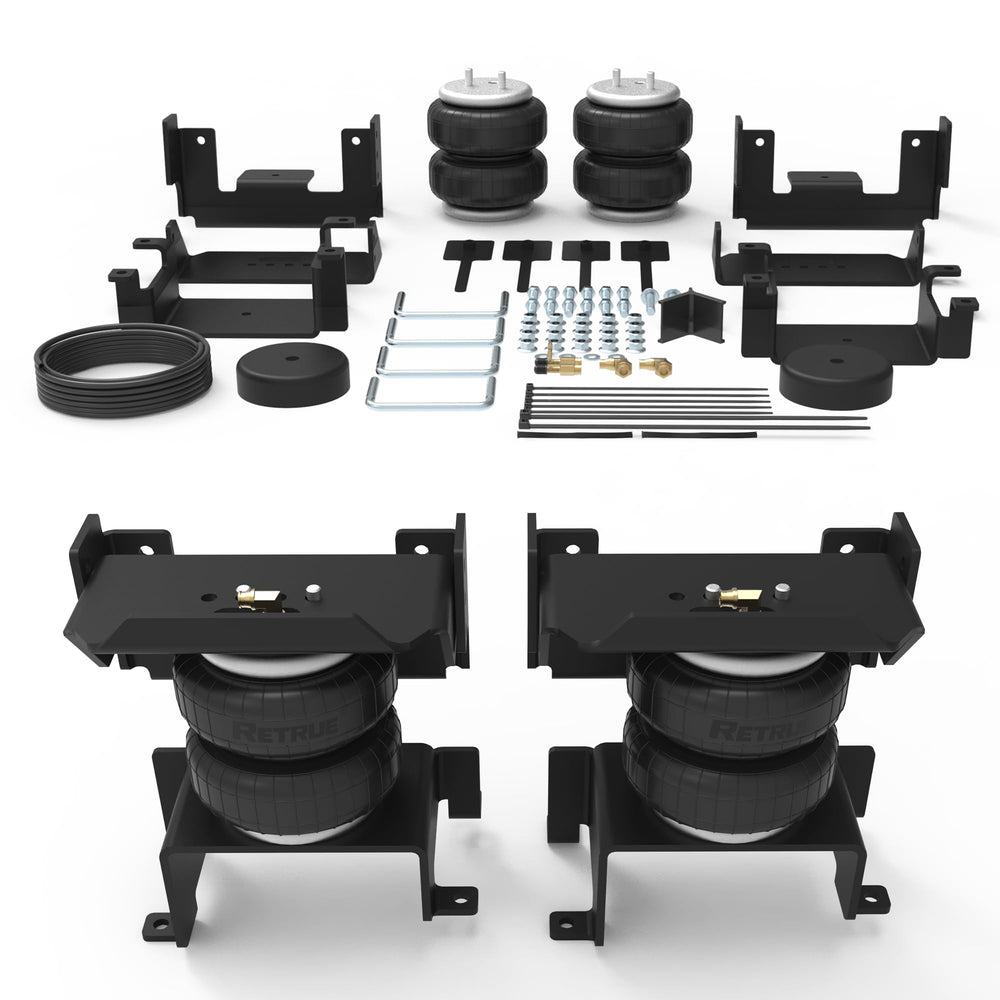 RETRUE rear air bags kit for F-150 improves load leveling and ride stability