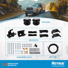 RETRUE air bags enhance towing stability and vehicle balance during turns.