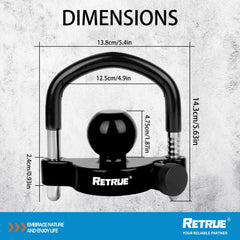 RETRUE rubber armrests protect against wear and improve grip