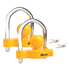 RETRUE universal coupler lock showing adjustable positions for multiple sizes and easy setup.