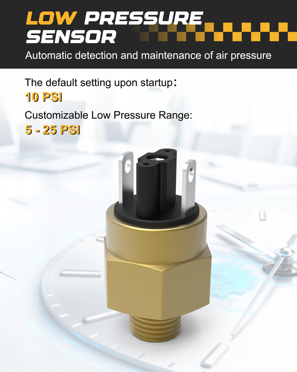 RETRUE wireless remote for external pressure monitoring and control.