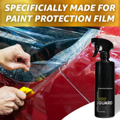 Rev Auto Project Mono PPF Guard bottle closeup emphasizes user-friendly packaging
