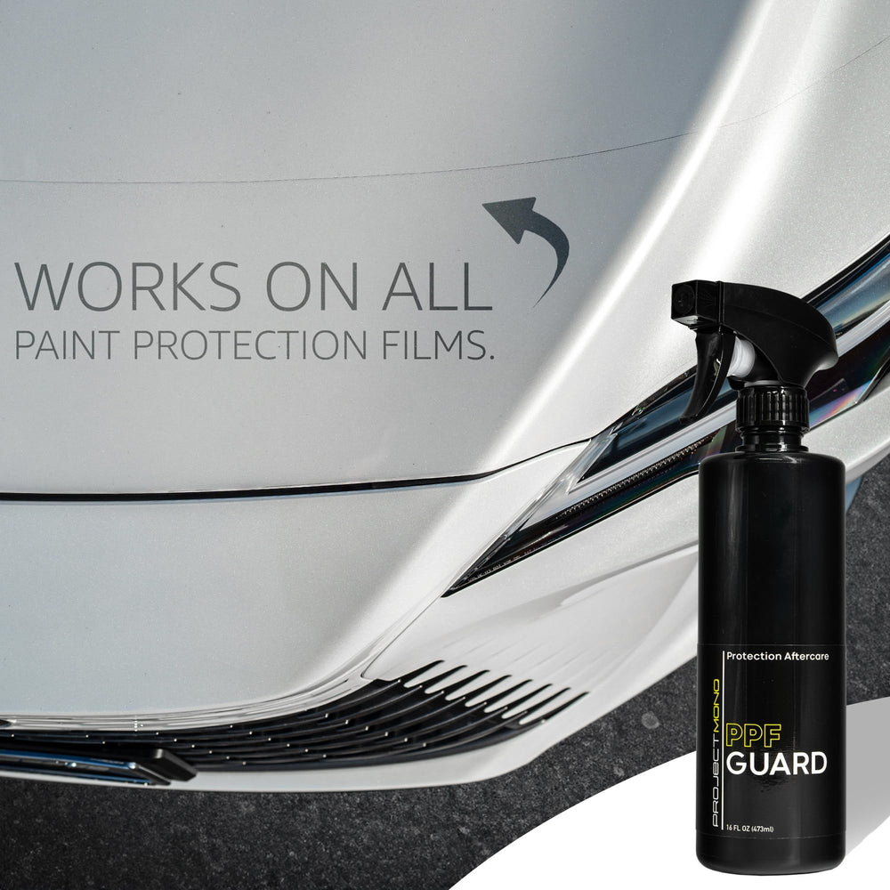 Rev Auto Project Mono PPF Guard glossy finish highlights renewed clarity without altering the film