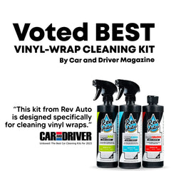 Rev Auto APC cleans and revives vinyl wrap areas without harming adhesive