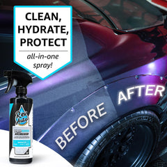 Rev Auto wrap shampoo cleans vinyl wraps while preserving original shine