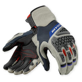 REV'IT! Sand 5 gloves show premium goat leather and 3D air mesh for ventilation.