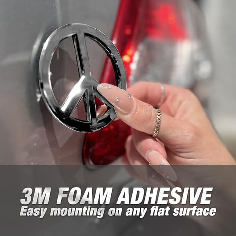 Revolution Car Badges weather-resistant badge withstands rain and sun while staying vibrant.