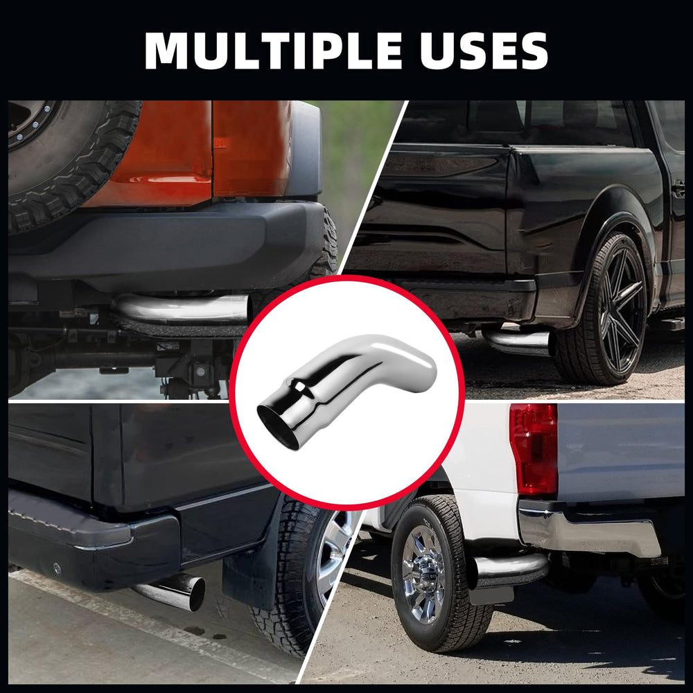 REWONIXAL diesel exhaust tip elevates exterior styling with durable chrome finish