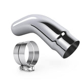 REWONIXAL exhaust tip with 5inch inlet and 6inch outlet, chrome finish for rugged look