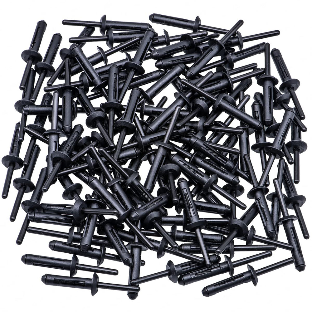 Rexka bumper cover fastener with 1/4 hole for OEM-style attachment.