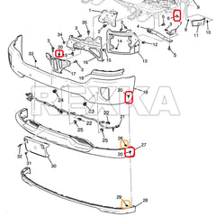 Rexka GM compatibility fasteners for multiple GM models