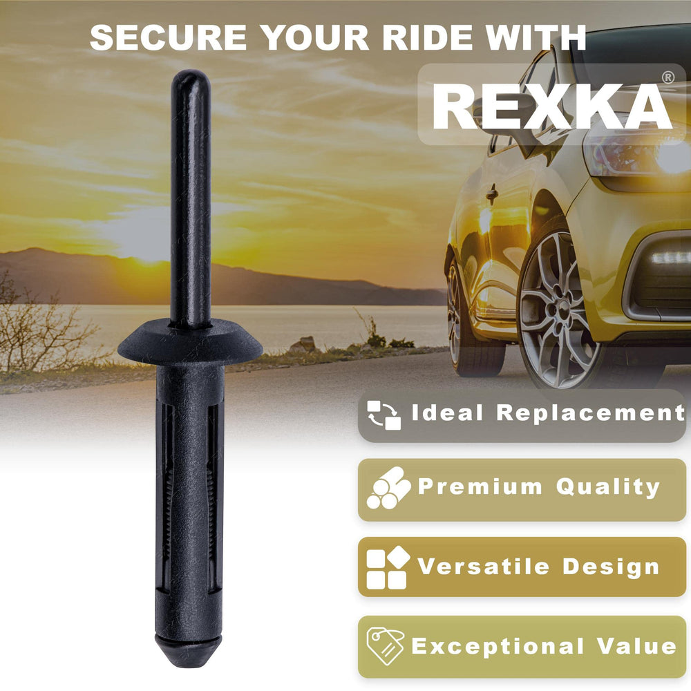 Rexka Jeep Wrangler JK compatible rivet for exterior panel mounting.