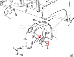 Rexka size and part number check guide helps ensure proper fit.