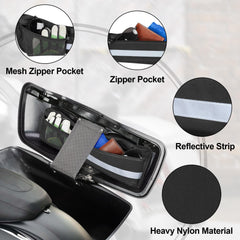 Rexmica mesh-pocket lid organizer provides quick visibility of contents