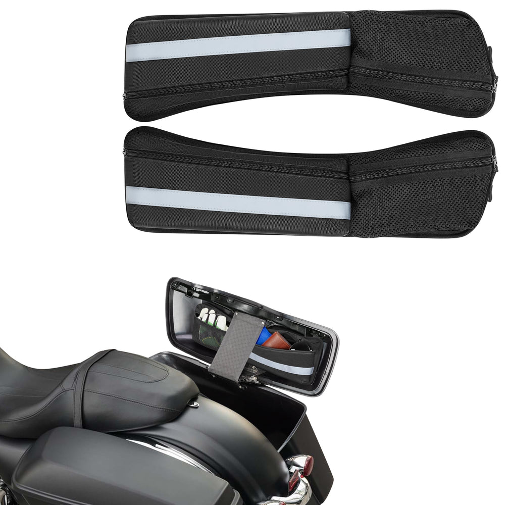 Rexmica saddlebag lid organizer pouch keeps essentials tidy for Harley bags